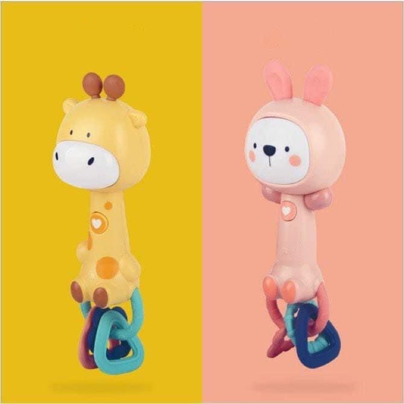 Đồ chơi cầm tay xúc xắc, gặm nướu phát nhạc Baby Molar Music Stick cao cấp an toàn cho bé Baby Try từ 6M+ Beehouse