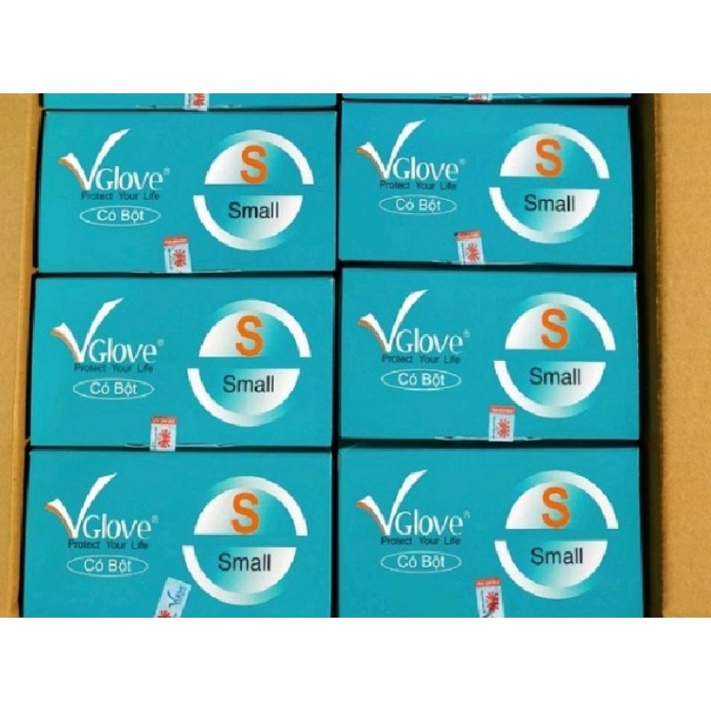 Găng tay cao su có bột vglover. hộp 100c
