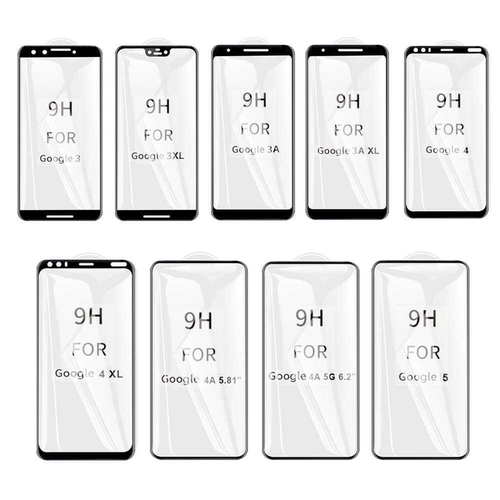 Kính cường lực 5D viền cong dành cho Google Pixel 6 Pro 5 5XL 5A 4 4A 3 3A 2 XL 5G