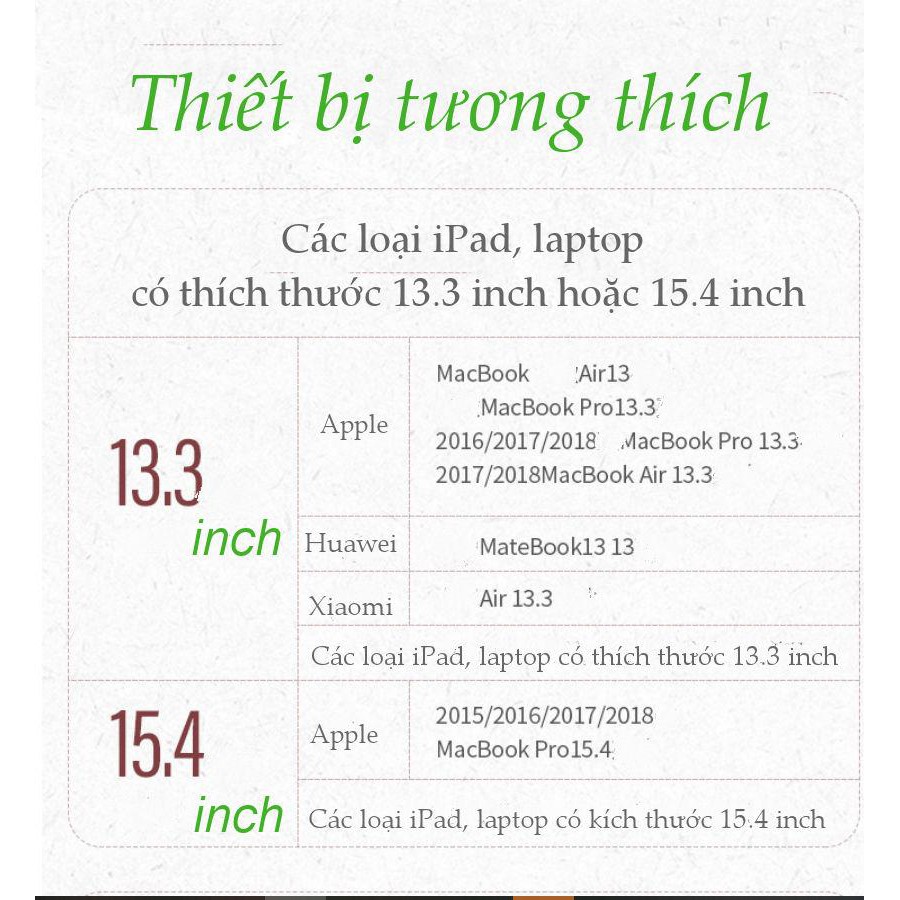 Túi đựng bảo vệ iPad bằng da, lót lông chống sốc, kích thước 9.7 inch, 13.3 inch, 15.4 inch UGREEN LP187 | BigBuy360 - bigbuy360.vn