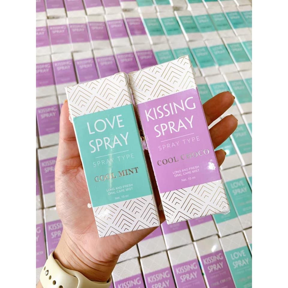 Chai xịt thơm miệng Kissing Spray-Love Spray -Xịt thơm miệng kháng khuẩn - tiện lợi ( HÀNG CHÍNH HÃNG)