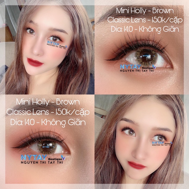 Kính áp tròng thái lan - holly brown lens