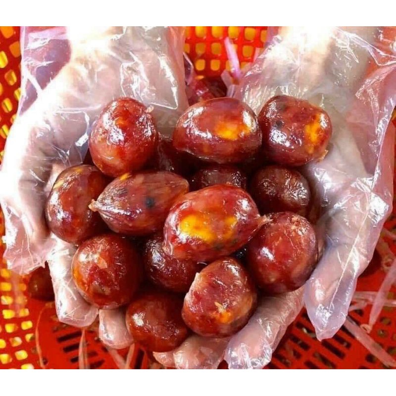 Lạp Xưởng Hồ Lô Trứng Muối 1 Kg 2 Túi [FREE SHIP] TỪ ĐƠN 50K, [Loại Đặc Biệt] Hàng ngon nhà làm