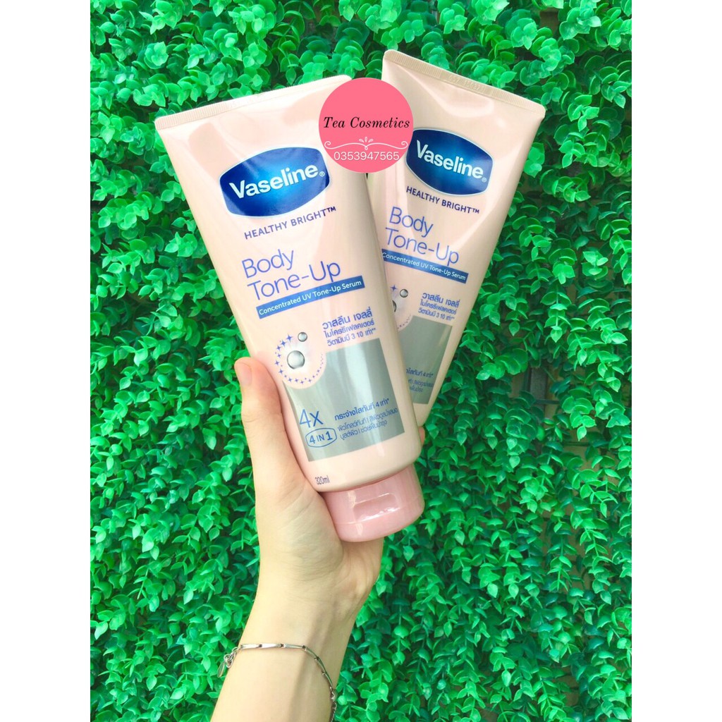 Vaseline Serum Nâng Tone Tức Thì 4X Body Tone Up (320ml)