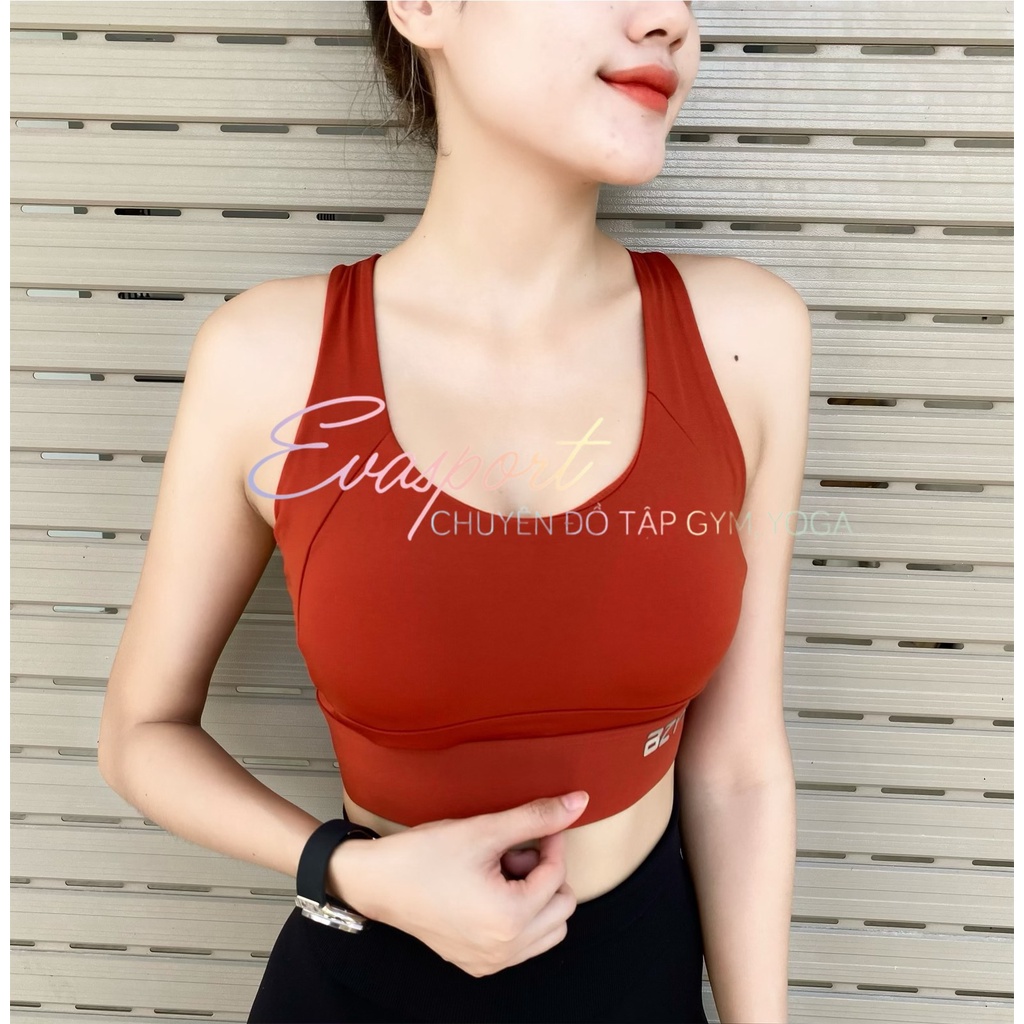 Áo bra tập gym nữ, zumba, yoga, aerobic, chạy bộ, hàng AZYT chất vải Lycra co giản 4 chiều, thấm hút mồ hôi Evasport