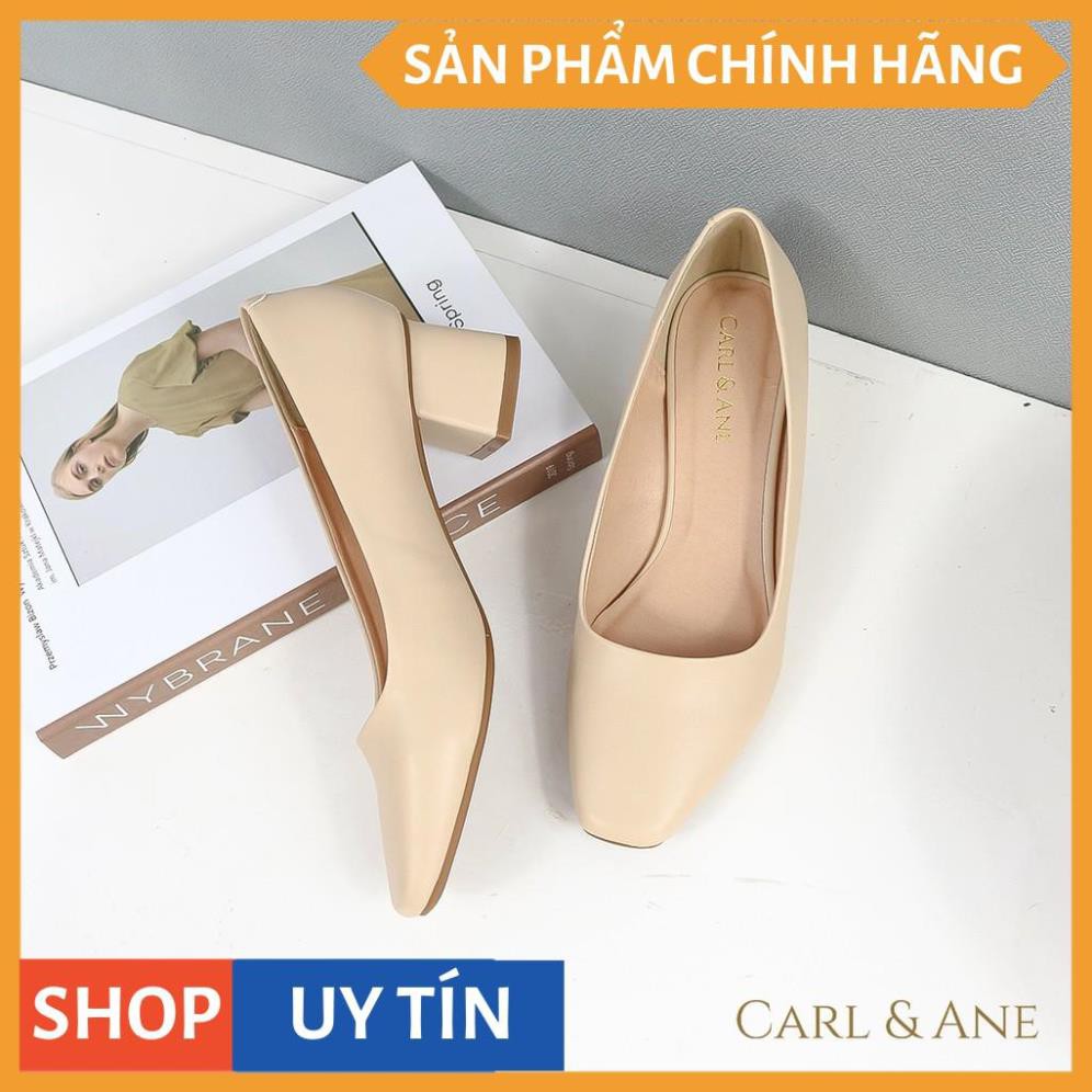 Carl & Ane - [Form lớn lùi 1 size] Giày cao gót thời trang nữ bít mũi kiểu dáng cơ bản cao 5cm màu bò _ CP004 | BigBuy360 - bigbuy360.vn