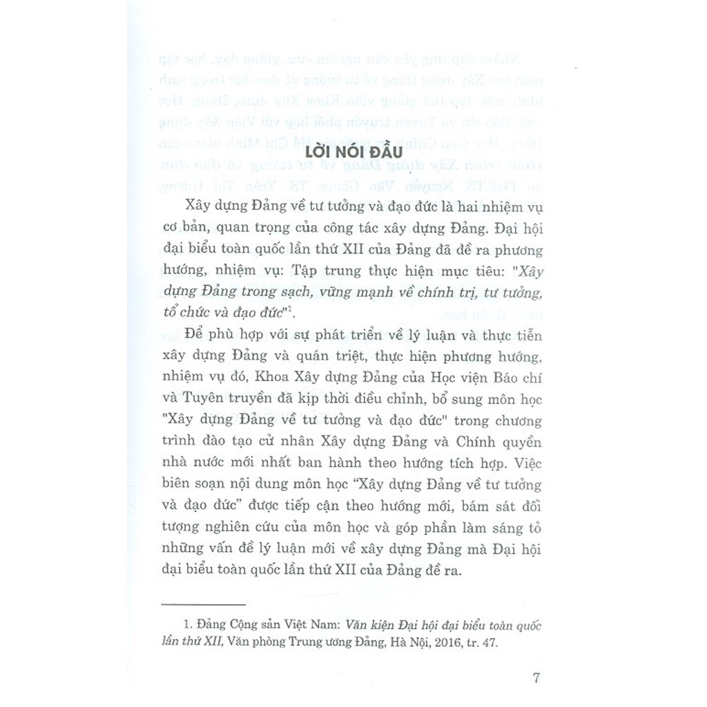 Sách - Giáo Trình Xây Dựng Đảng Về Tư Tưởng Và Đạo Đức | BigBuy360 - bigbuy360.vn