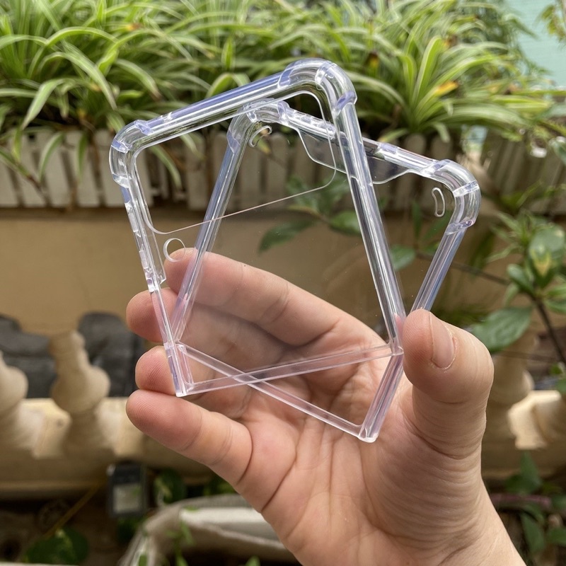 Ốp lưng Samsung Z Flip 3 trong cứng viền dẻo bo 4 cạnh chống sốc bảo vệ máy