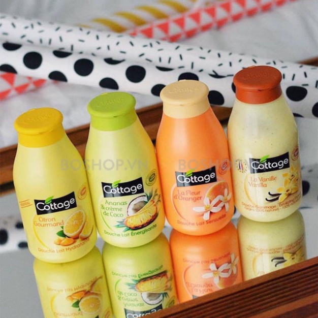 Cặp 2 Chai Sữa Tắm Cottage Pháp 250ml