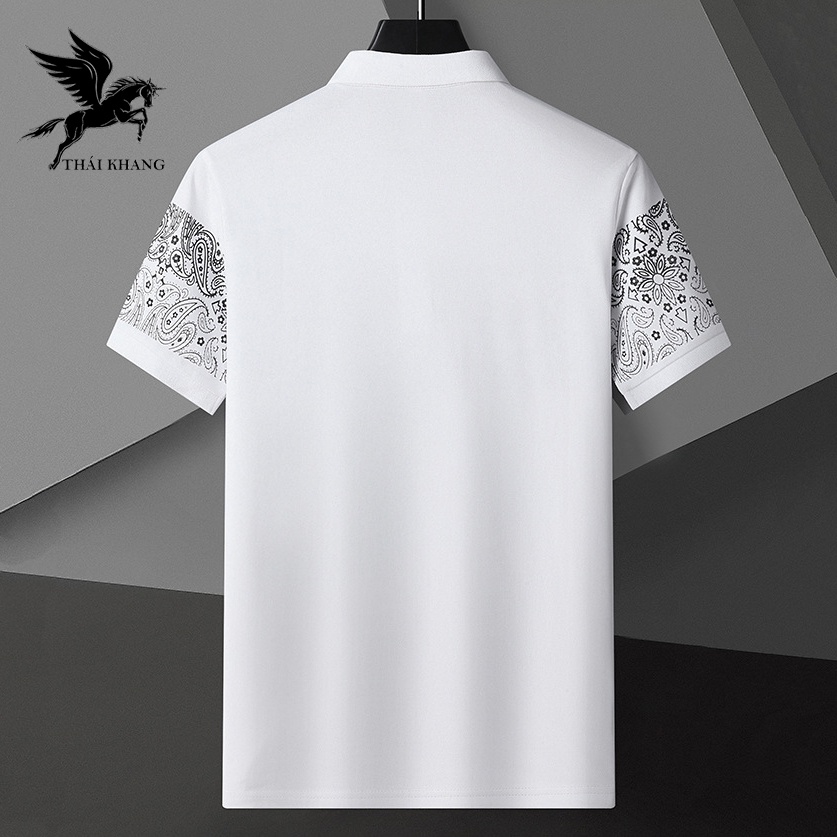 Áo polo nam THÁI KHANG vải cotton 100% siêu mát co dãn 4 chiều APOLO35