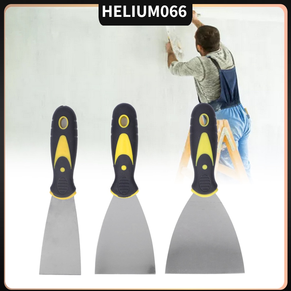 3 cái Putty Knife Spackle Taping Scraper Tool Set Kit cho Sơn Hình Nền Trần Helium066
