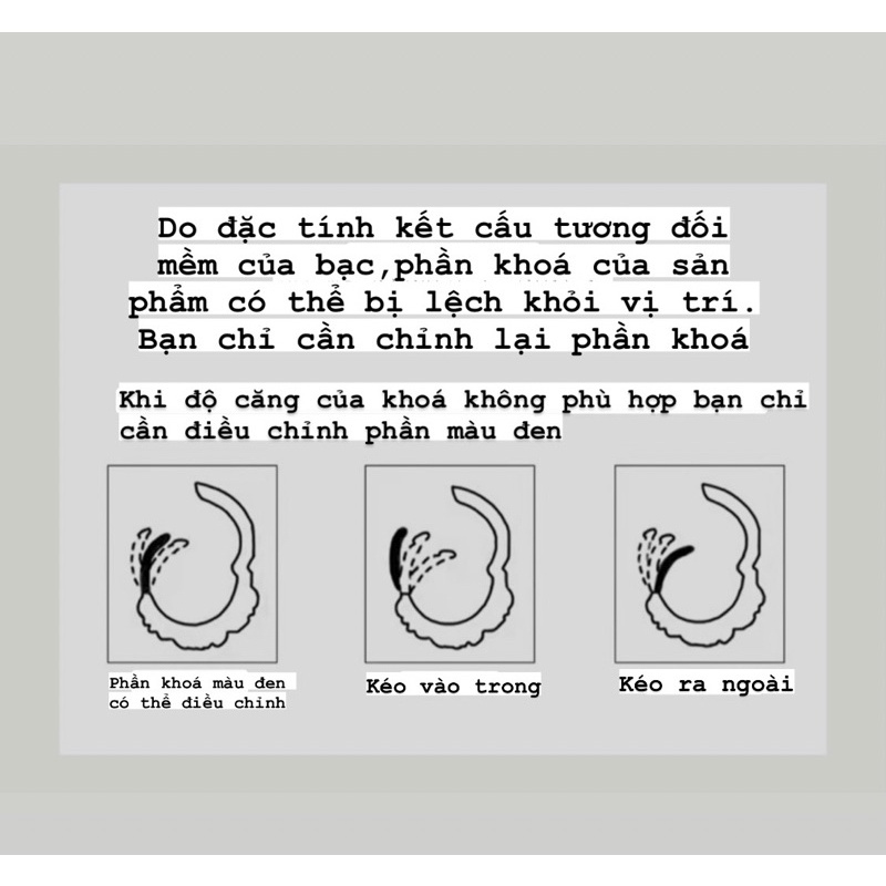 Bông tai khoen tròn tim kiểu