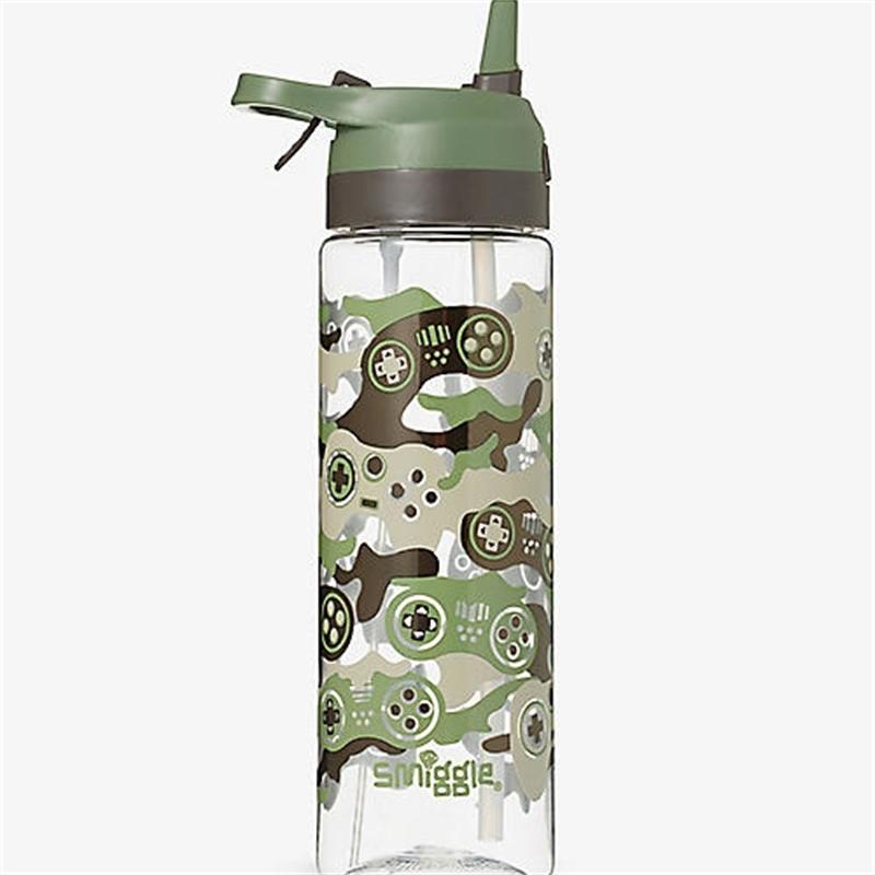 Bình Nước Nhựa Trong Suốt Dung Tích 650Ml Có Ống Hút Tiện Dụng Cho Nam Và Nữ