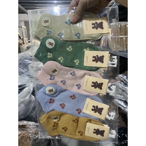 sét 5 đôi tất gân micky cho bé cực đẹp