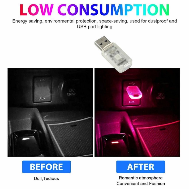 Đèn LED USB Mini Cảm Ứng Chuyển Động Dùng Trang Trí Nội Thất Xe Hơi