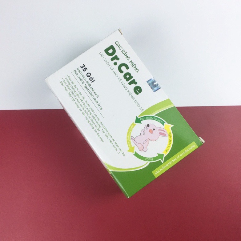 Gạc răng miệng Dr Care vệ sinh miệng rơ lưỡi cho bé hết nấm, tưa lưỡi, ngừa sâu răng cho trẻ A Lá Kids