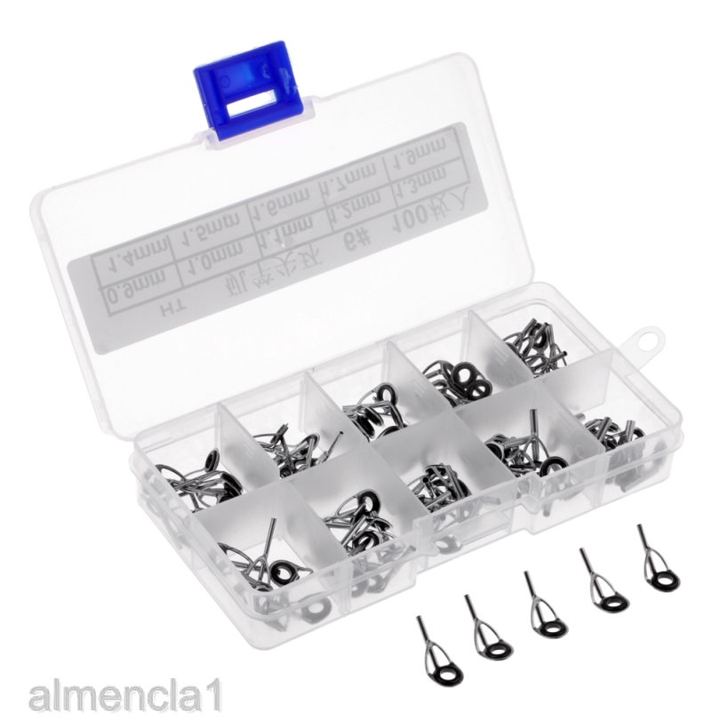 Set 100 khoen cần câu cá 0.9-3.9mm cao cấp