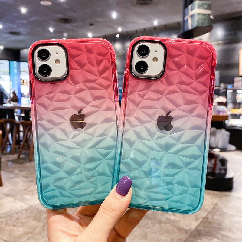 Samsung Galaxy A10A20A30A50A70A31A51A71A11A10SA20S S7 S10 S10 S9 S8 PLUS A72A52A22 4G/5G S7 Edge A02S A03S cover Gradient Color Shockproof Clear TPU Soft Case
