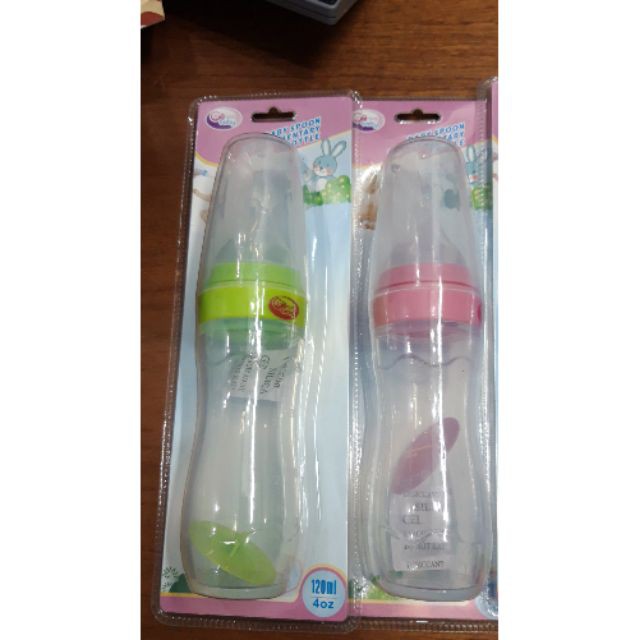 [120ml] - Bình thìa silicone mềm ăn bột , cháo cho bé GB BABY (Công nghệ Hàn Quốc)