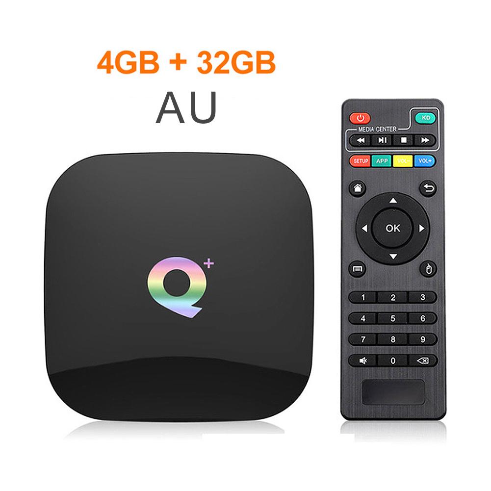 Q Plus Smart TV Box Android 9.0 Set-top box 4GB RAM 32GB Quad Core H.265 USB3.0 2.4G WiFi 6K TVBOX PK H96 / X96 MAX