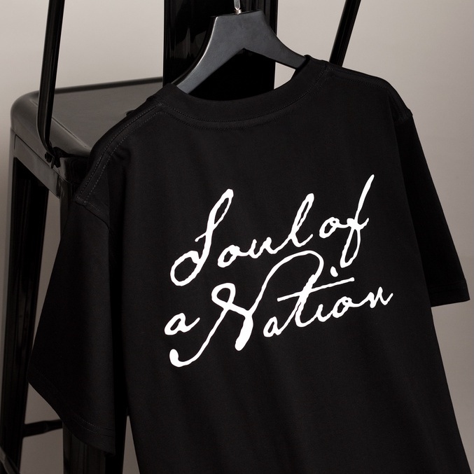 Áo thun unisex in logo Soul of a Nation Vải Nhung CAO CẤP form basic 100% cotton vải dày, không xù lông SOUL OF A NATION