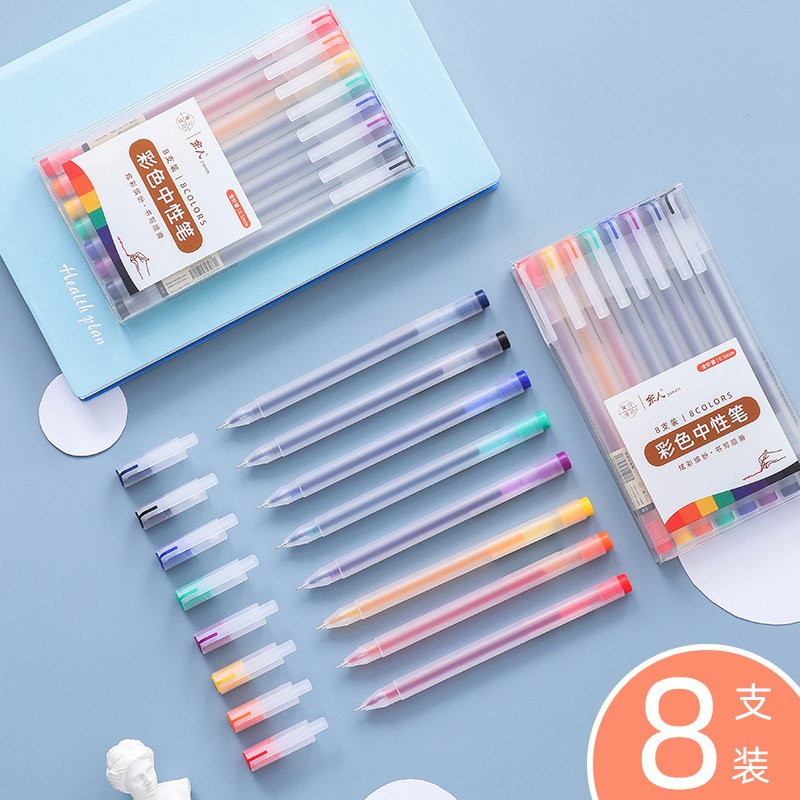 Bút mực gel ngòi 0.5mm nhiều màu chất lượng cao