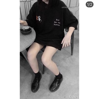 Áo Thun Form Rộng In Chữ PUT ME ON HOMIE Kèm Hình In Sau Lưng Cool Ngầu TTSL0295