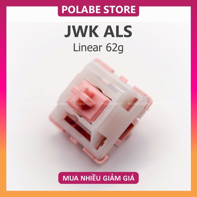Công tắc JWK ALS linear switch công tắc bàn phím JWK Ms. Piggy (A Linear Switch) - Polabe Store