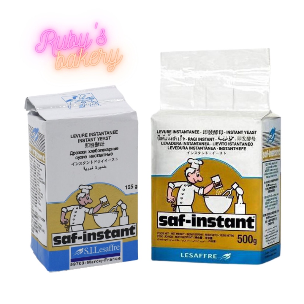 Men khô đầu bếp Saf-instant Nhãn vàng 125g, 500g _ làm bánh mì ngọt