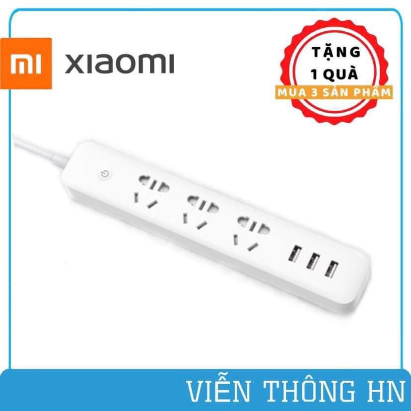 Ổ cắm thông minh Xiaomi Power Strip có 3 cổng USB