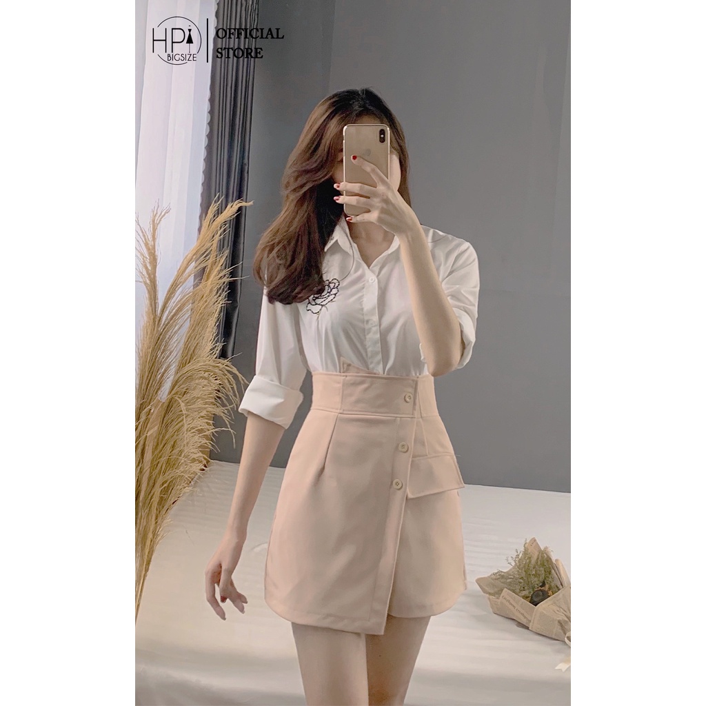 Quần Váy Công Sở Vạt Chéo 3 Cúc Cho Nữ H&P TT-HOT msf 670