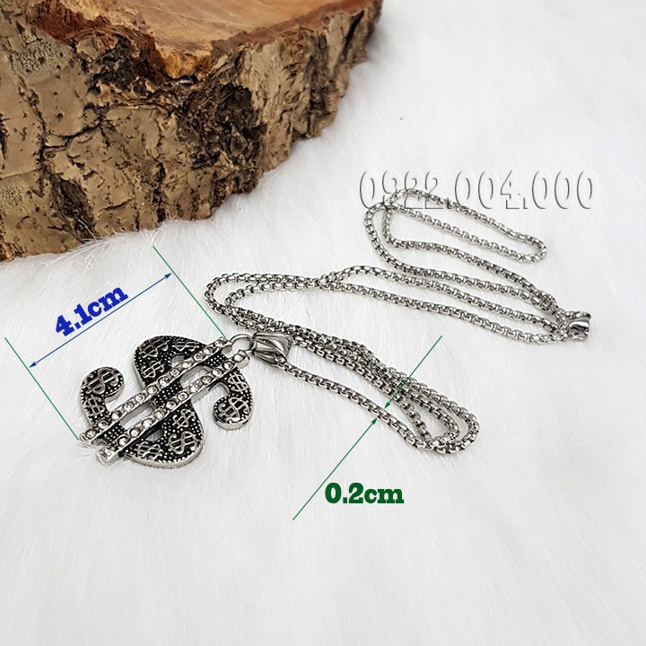 Dây chuyền dài, dây chuyền mặt đồng đô.