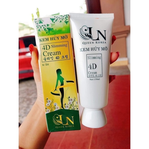 Kem Huỷ Mỡ 4D Tặng Tinh Dầu Dừa và Dây Đo