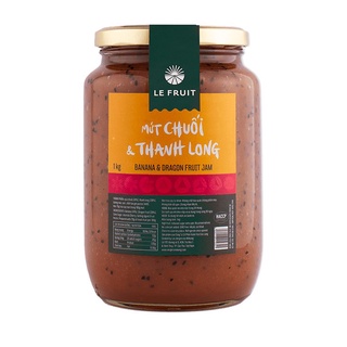 Mứt chuối thanh long #lefruit - hủ 1kg