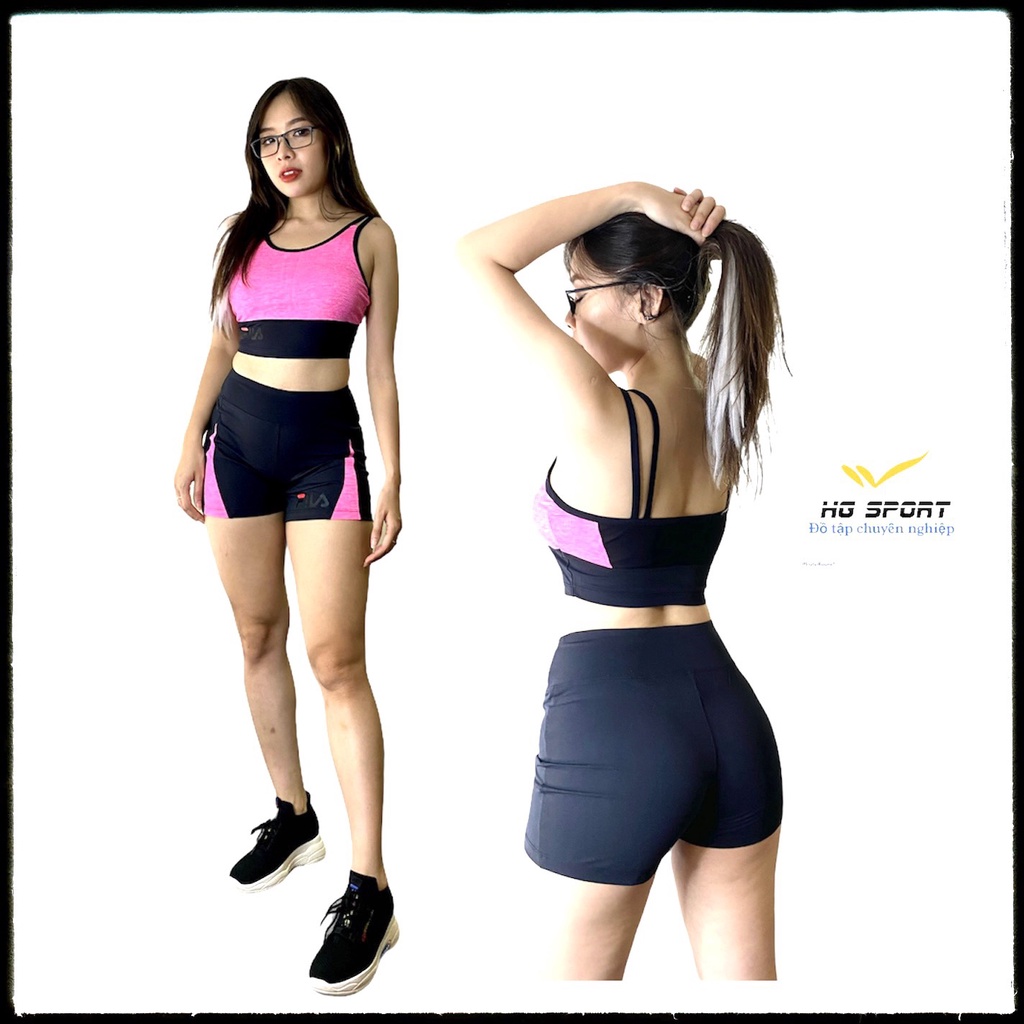 Bộ Đùi Tập Gym Aerobic, Bộ Quần Đùi Áo Croptop Thể Thao Nữ Phối Lưới Gợi Cảm, Dáng Ôm Body BD04