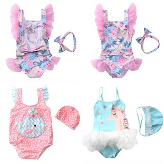 Đồ bơi liền thân cho bé gái 1-4 tuổi