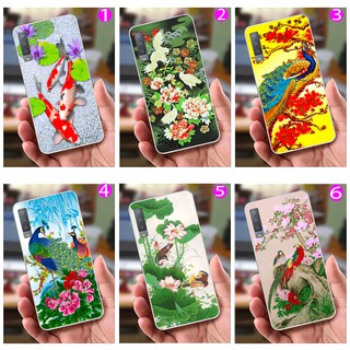 Ốp lưng samsung a7 - hình chim công, cá chép, cò