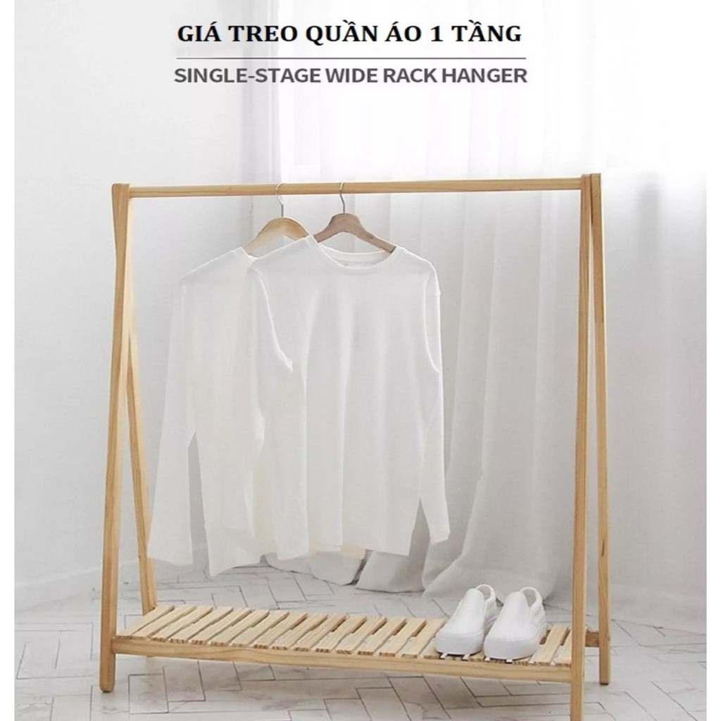 [Mã giảm 8% tối đa 1 Triệu đơn 500k] GIÁ TREO QUẦN ÁO CHỮ A 140 x 70 x 30 CM - Kệ Tủ Treo Quần Áo Gỗ