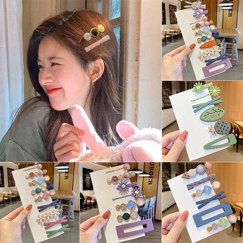 Set kẹp tóc hàn quốc cute xinh xắn dễ thương dành cho nữ KC54