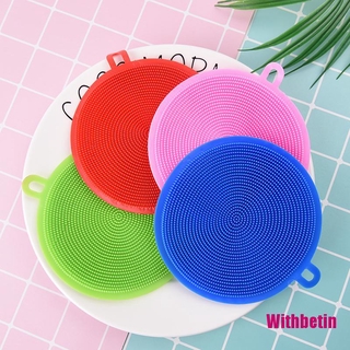 Miếng Silicone Rửa Chén Hình Tròn Tiện Dụng