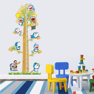 (HCM) Decal dán tường Thước đo Doremon - decalhcm