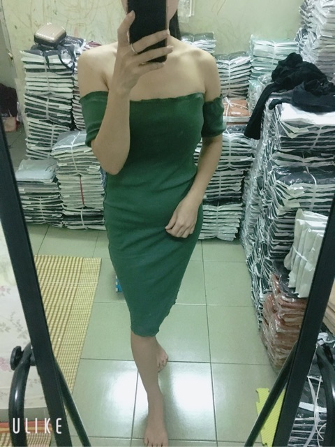 Váy Body Trễ Vai Cuốn Viền 🌸 VN08 | BigBuy360 - bigbuy360.vn