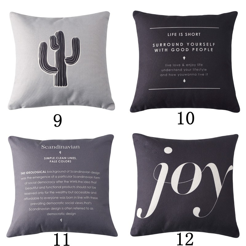 Vỏ gối vuông họa tiết độc đáo dùng để trang trí nội thất | BigBuy360 - bigbuy360.vn