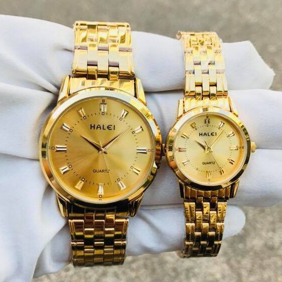 Đồng Hồ Nam Nữ HALEI H1 Khung Thép Mạ Vàng Cao Cấp Lịch Lãm Sang Trọng #8