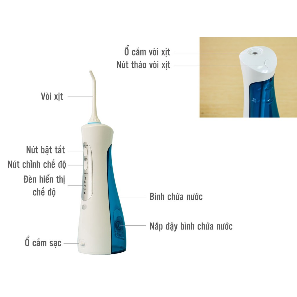 Máy Tăm Nước Cầm Tay Rio DCIR (DCIR2)