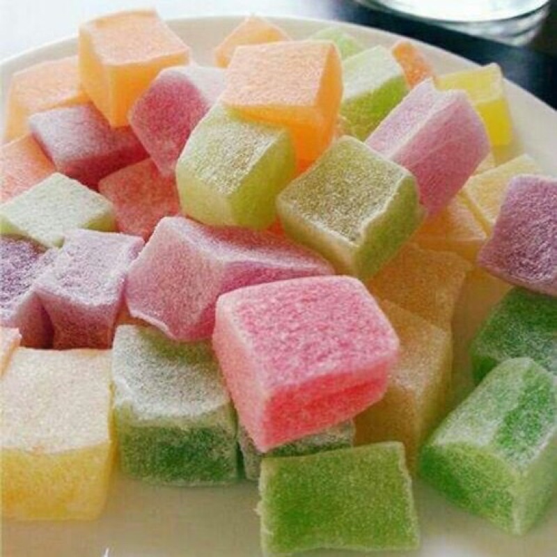 500gr KẸO DẺO TRÁI CÂY DÂU SỮA ĐÀ LẠT THƠM, NGON