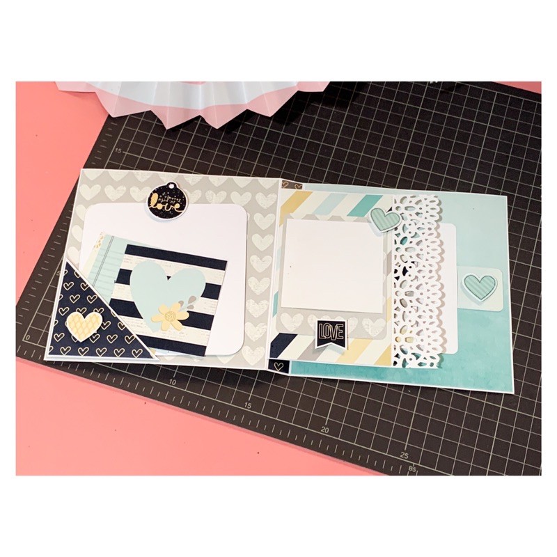 Set giấy tự làm scrapbook handmade hoạ tiết dễ thương