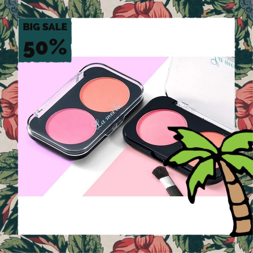 Hộp 2 ô Phấn má Hồng Lameila nội địa sỉ rẻ mềm mịn chuẩn màu lâu trôi sỉ rẻ matte blush | BigBuy360 - bigbuy360.vn