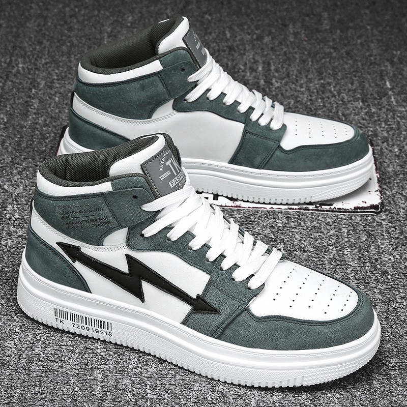 Giày Thể Thao Da Pu Phối Màu Hỗ Trợ Tăng Chiều Cao Phong Cách Hàn Quốc Thời Trang | BigBuy360 - bigbuy360.vn