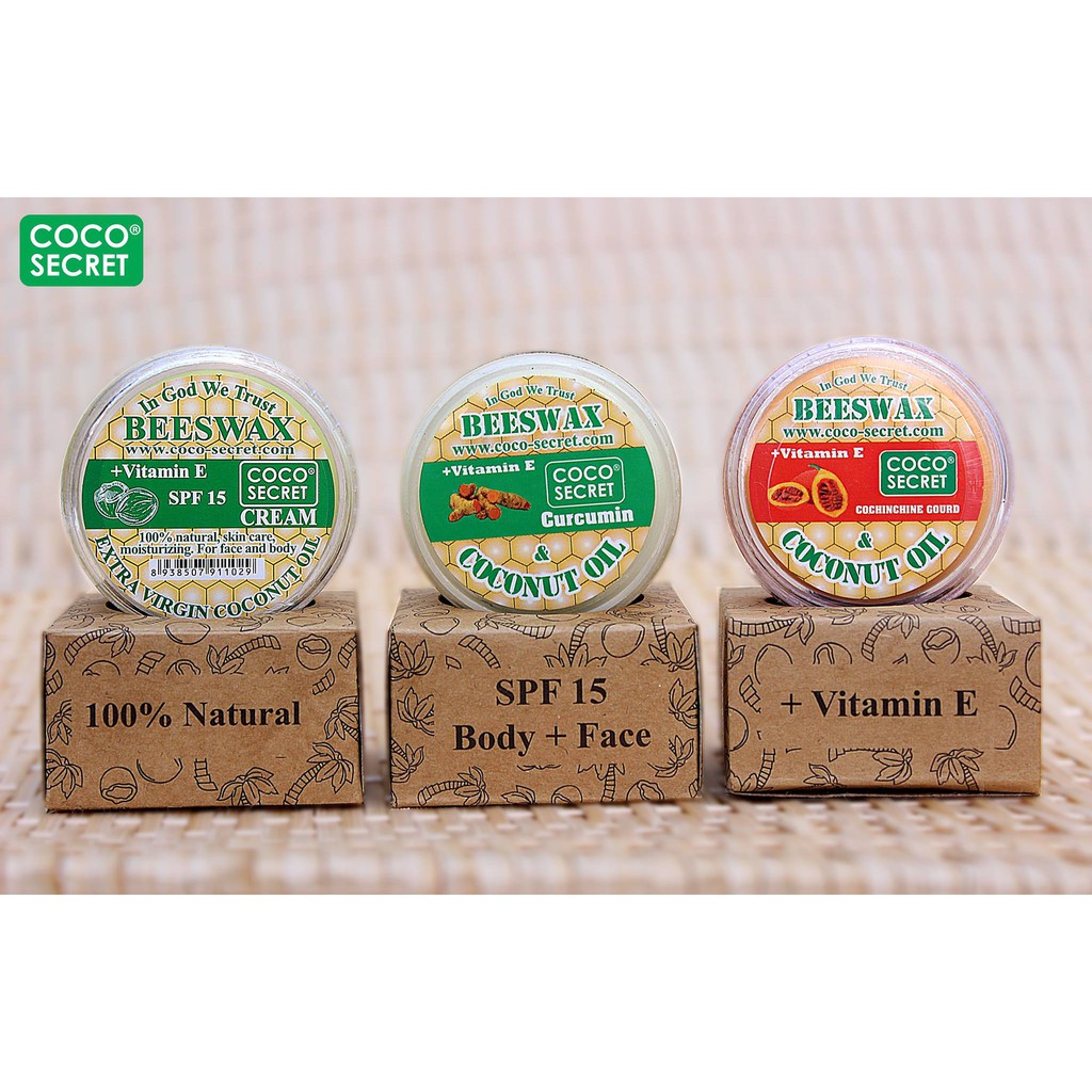 Kem dưỡng da Dầu dừa Sáp ong Coco-Secret 20 gram